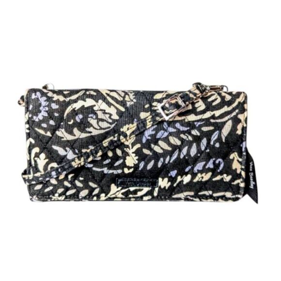 VERA BRADLEY RFID 3-in-1 Crossbody In Paisley Noir - Picture 1 of 5